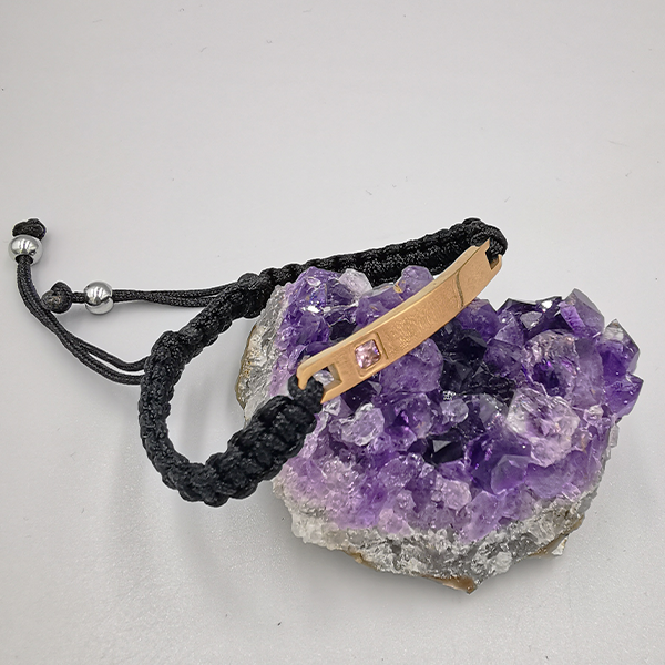 Personalisierte Zeitgemäss, gebogenes, doppelt geflochtenes Armband aus Titanstahl, glänzende unisex