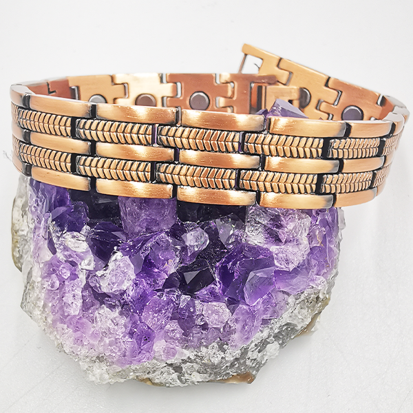Personalisierte Herren armband top modernes und engmaschiges Retro-Kupferarmband
