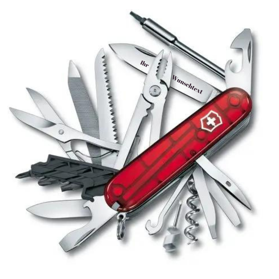 VICTORINOX CYBER TOOL IN ROT – 1.7775.T ,MIT GRATIS GRAVUR