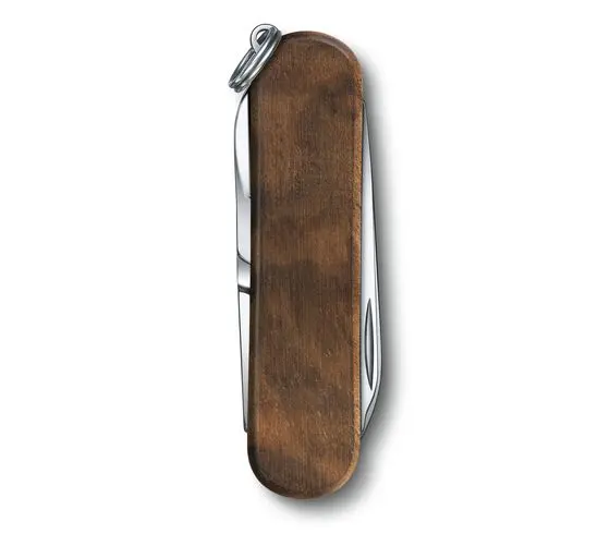 VICTORINOX CLASSIC SD WOOD NUSSBAUMHOLZ - 0.6221.63 ,MIT GRATIS GRAVUR