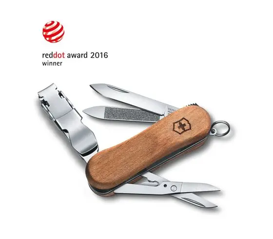 VICTORINOX NAILCLIP WOOD 580 NUSSBAUMHOLZ – 0.6461.63 , MIT GRATIS GRAVUR