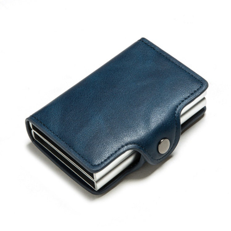 Neue Personalisierte Männer Kartenhalter Aus Echtem Leder Brieftaschen Große Kapazität Visitenkarte Fall Tragbare Doppel Schicht geldbörse