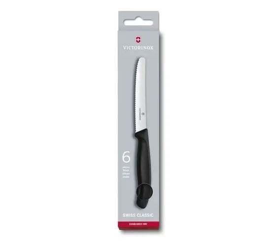 Victorinox Swiss Classic Tomaten- und Tafelmesser-Set, 6-teilig - 6.7832.6, Mit Gratis Gravur