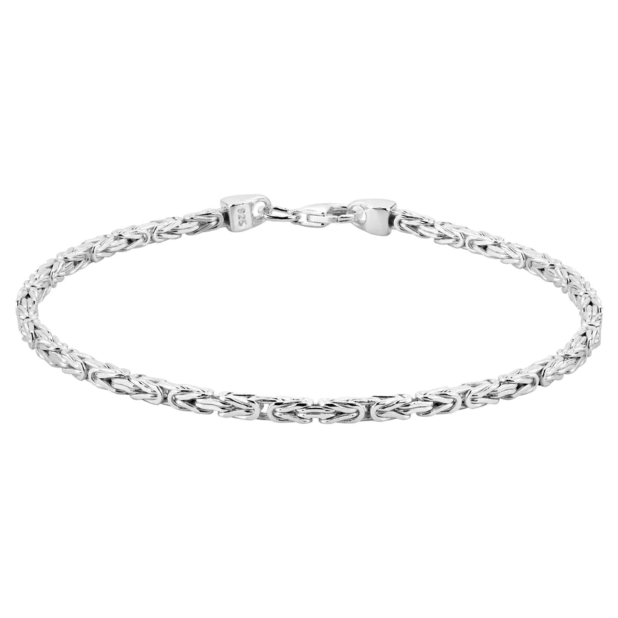 Personalisierte Königskette Armband Klassisch 7 mm (Silber 925) Unisex, Mit Gratus Lieferung