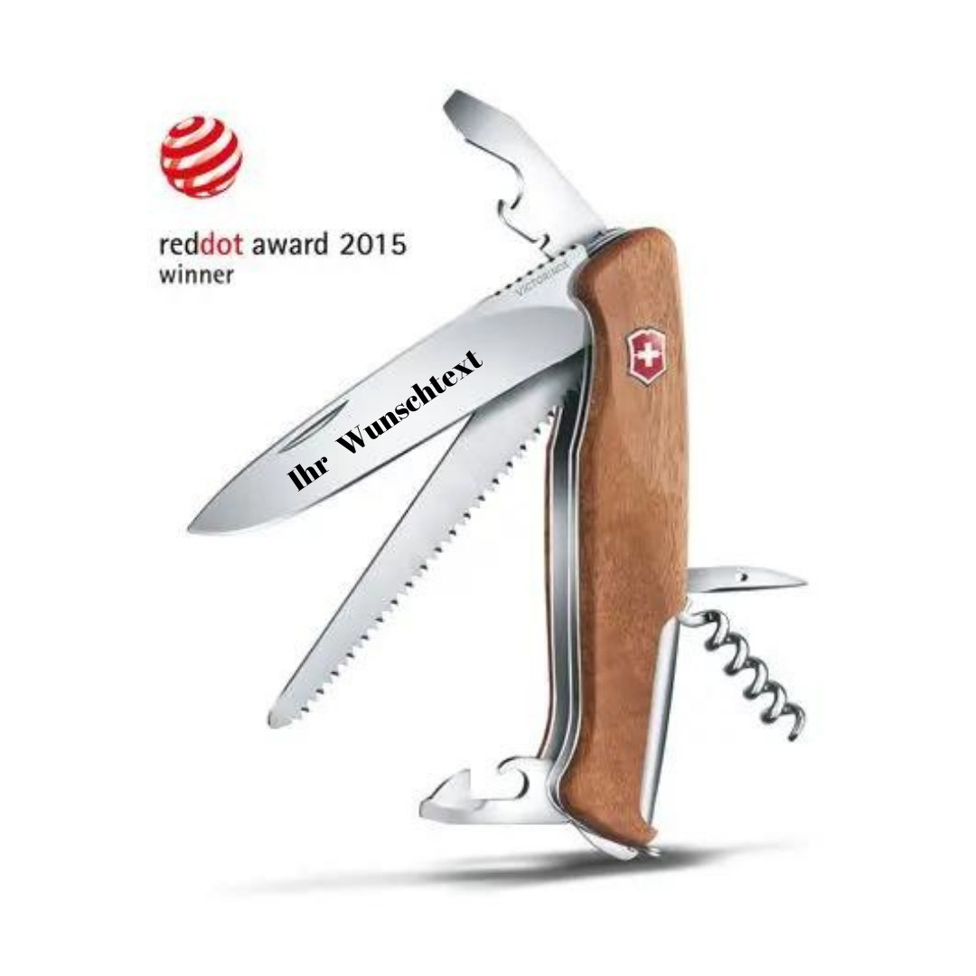 VICTORINOX RANGER WOOD 55 – 0.9561.63 ,MIT GRATIS GRAVUR