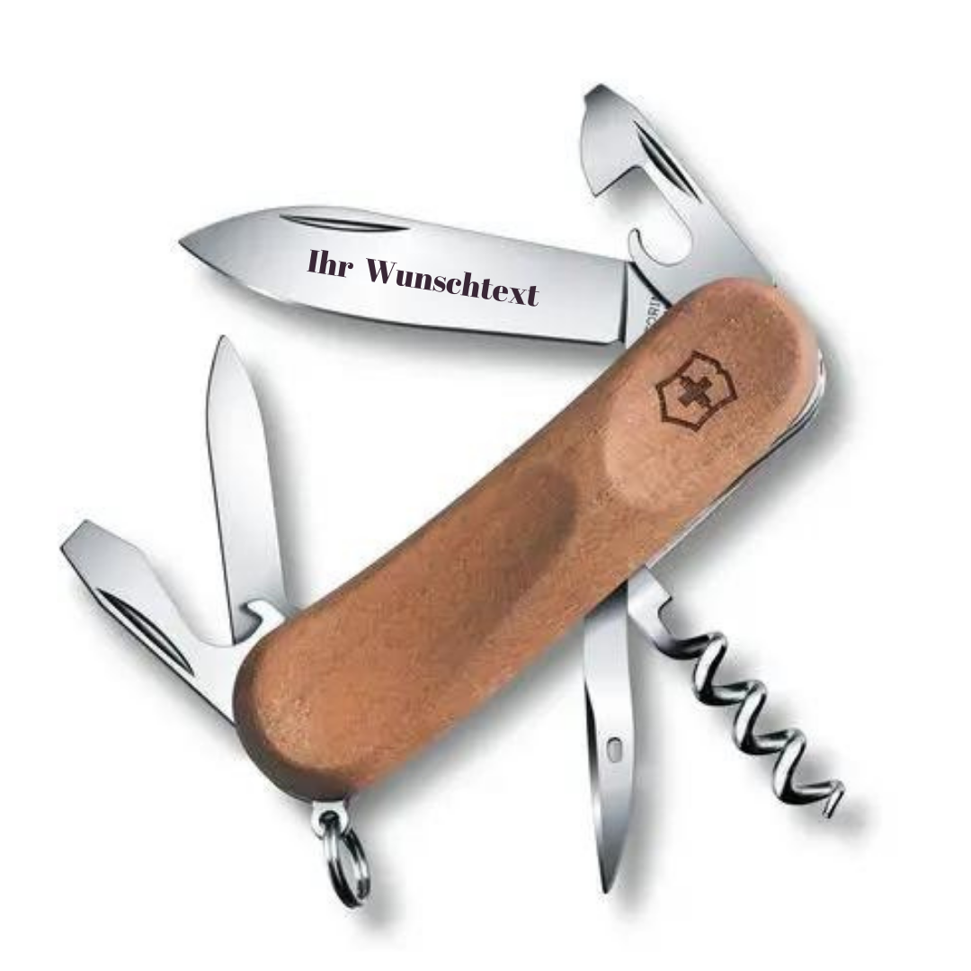 VICTORINOX EVOLUTION WOOD 10 HOLZ – 2.3801.63 , MIT GRATIS GRAVUR